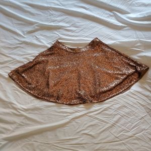 Rose Gold Sequin Skater Skirt